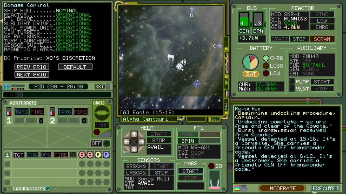 Deck & Conn is a cat-and-mouse MicroProse homage to a 55-year-old Star Trek game that might not be chunky enough for today's simulation sickos