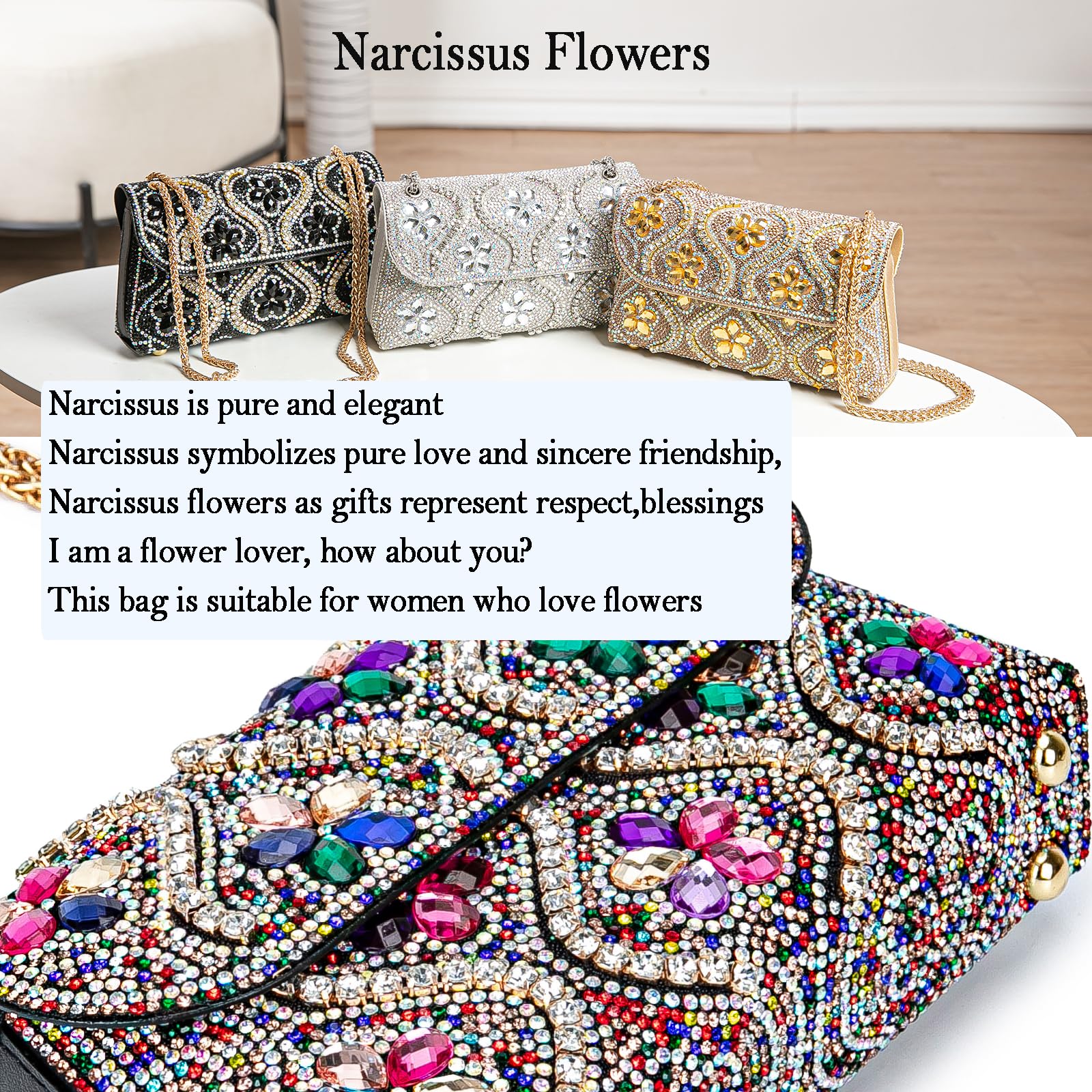 BBTT.ful Flower Evening Handbag