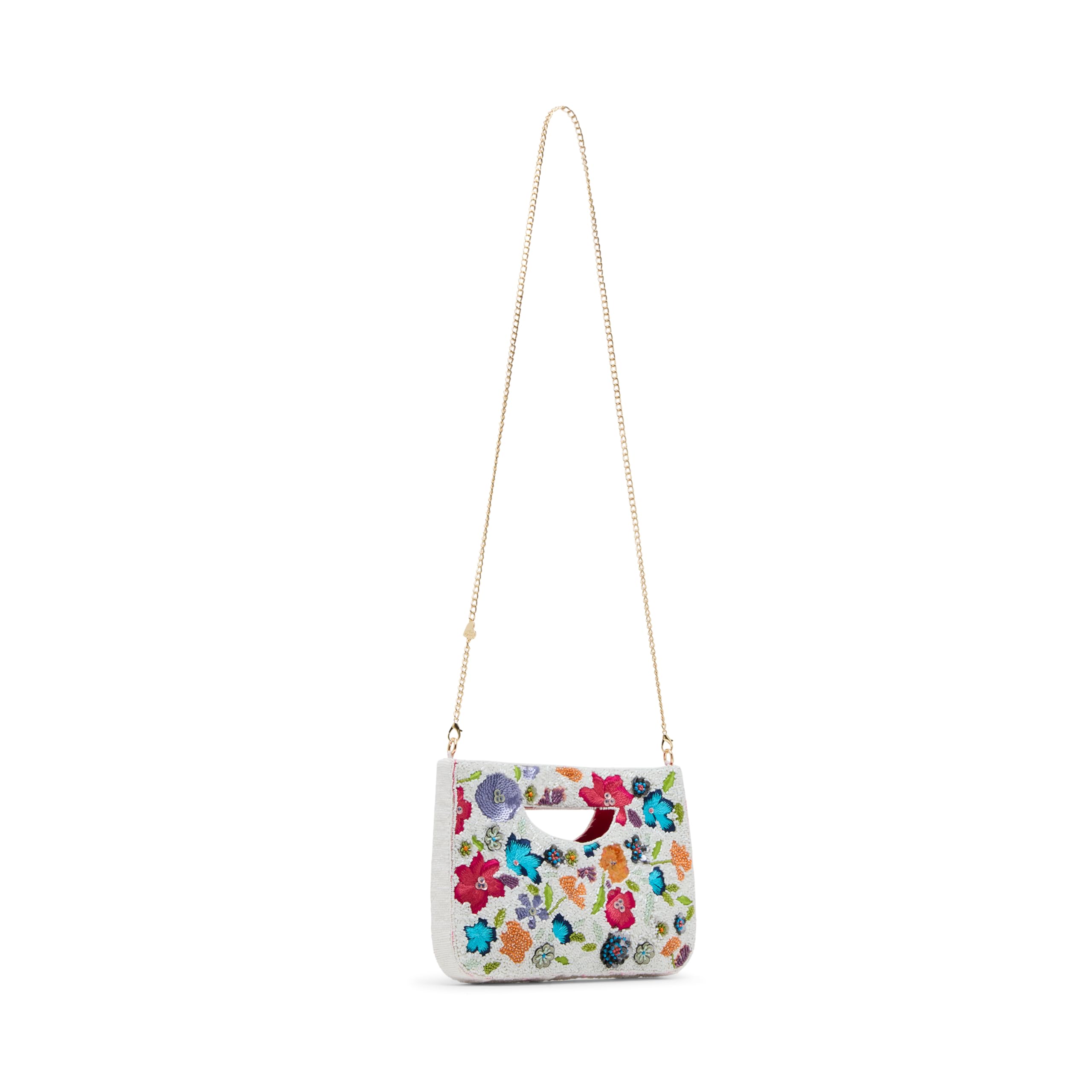 Betsey Johnson Multi-Colored Beaded Floral Handbag