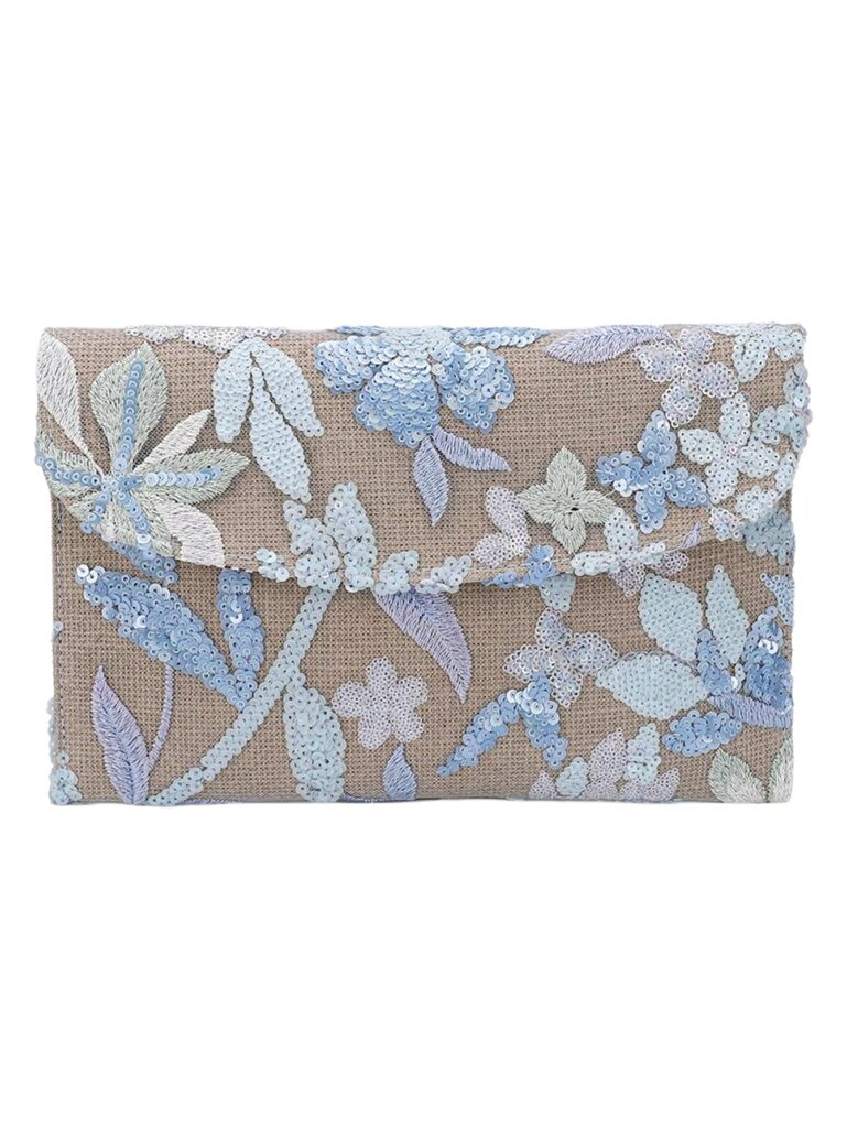 Verdusa Women's Floral Embroidered Sequin Evening Clutch Bags & Party Purses