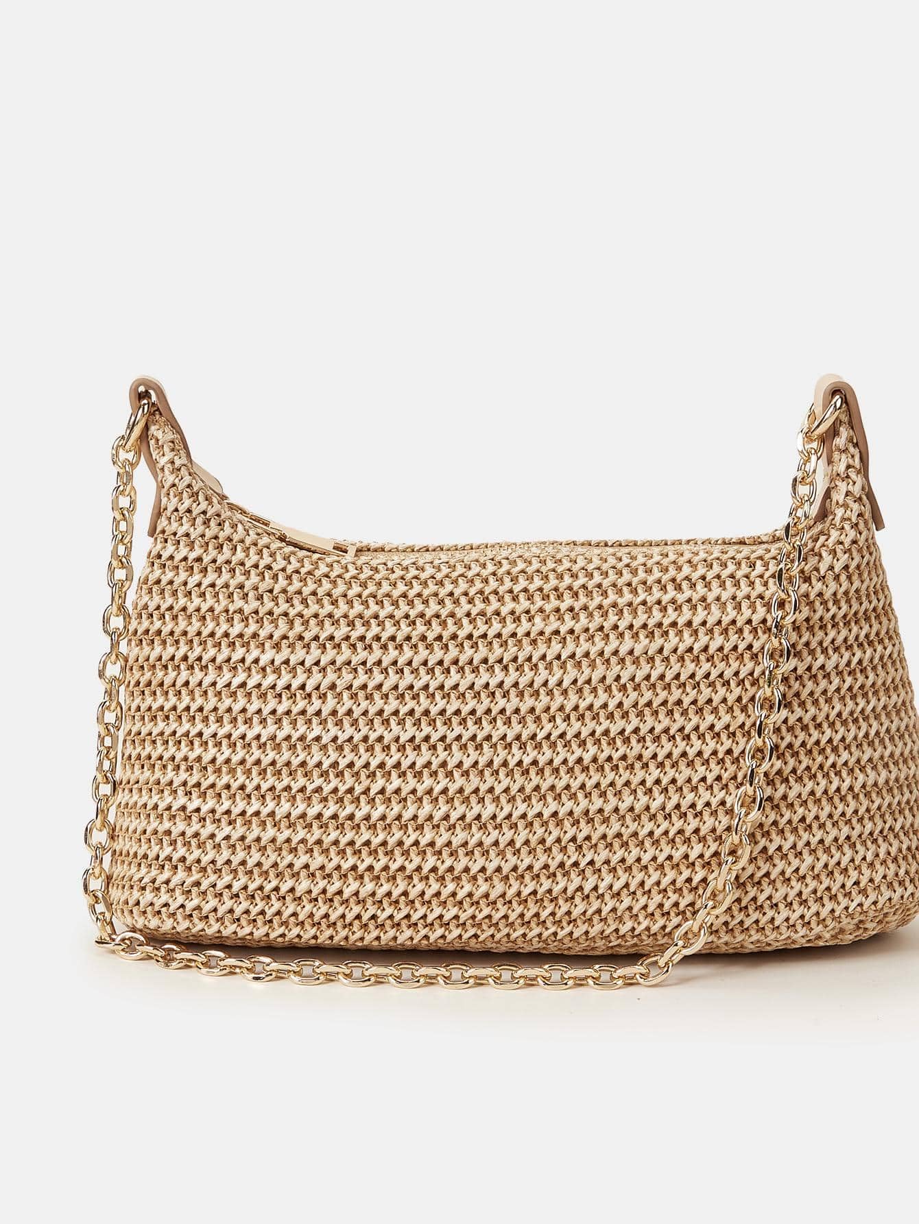 Verdusa Women's Straw Woven Shoulder Tote Bag