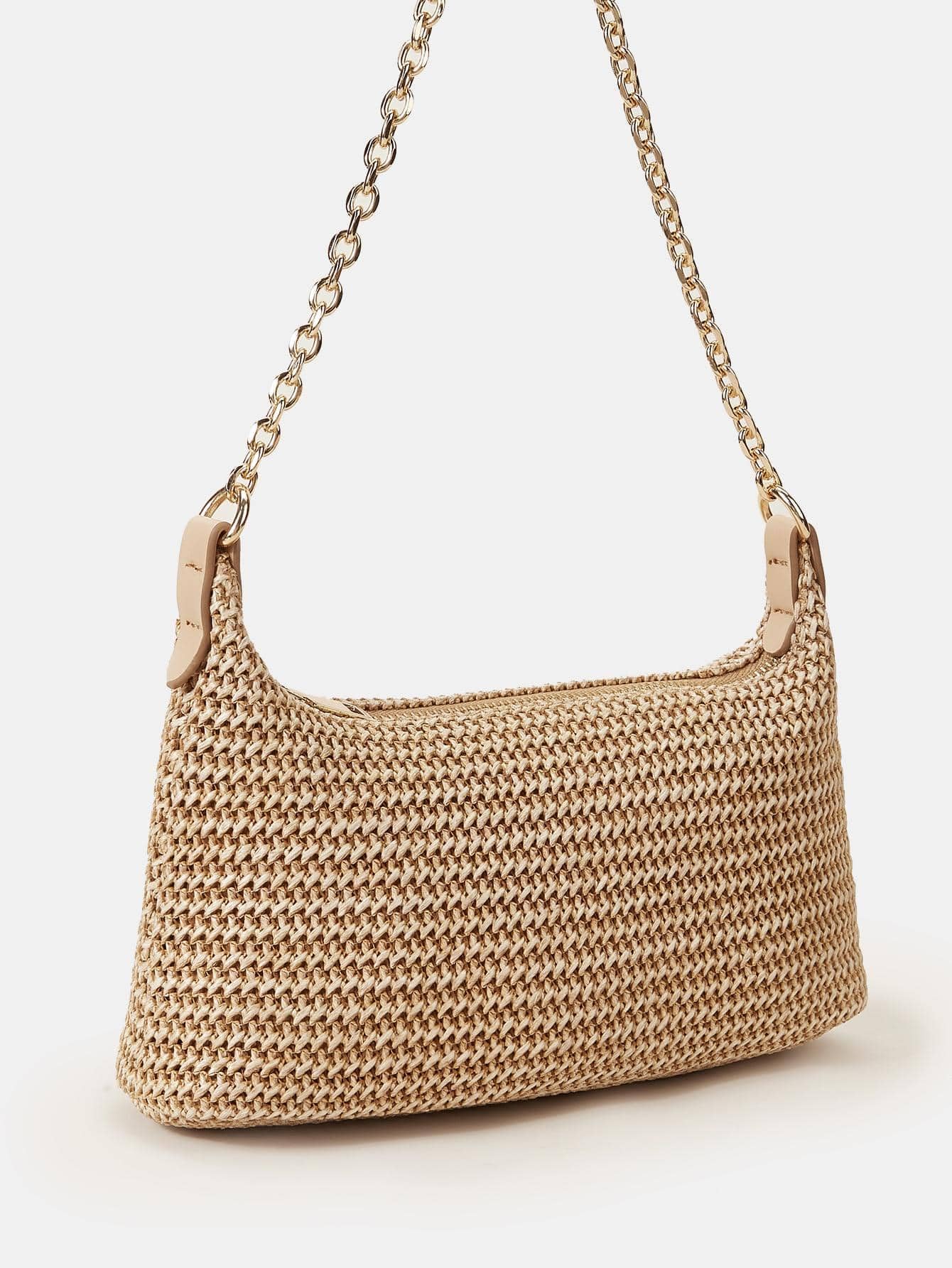 Verdusa Women's Straw Woven Shoulder Tote Bag