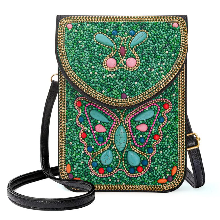 Ayuoejik Small Beaded Crossbody Bag