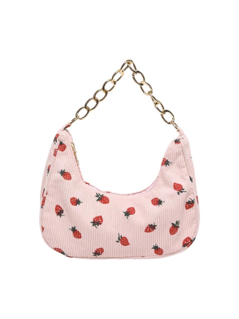Verdusa Women's Beaded Floral Top Handle Hobo Purse with Metal Chain Crescent Handbag