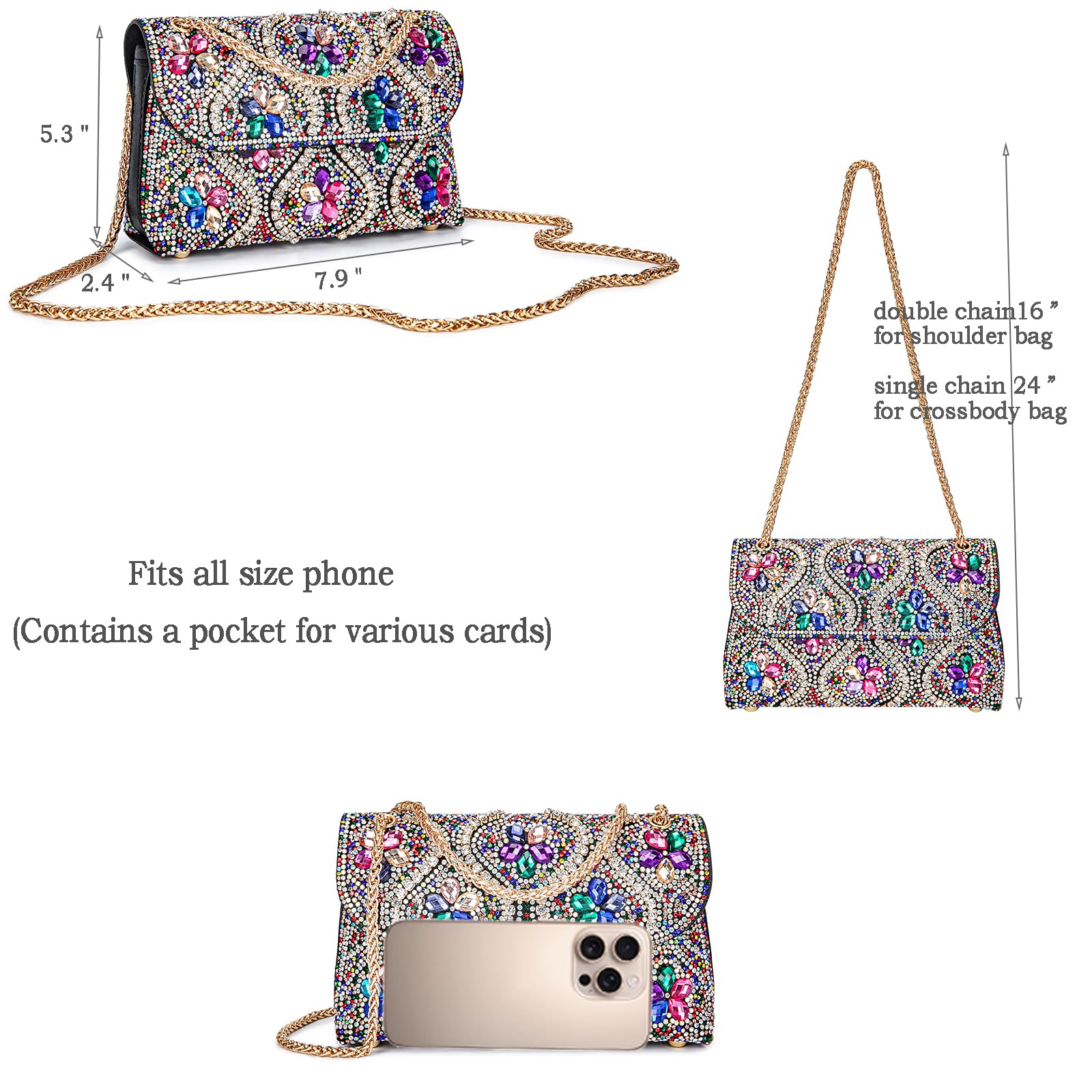 BBTT.ful Full Flower Evening Handbag