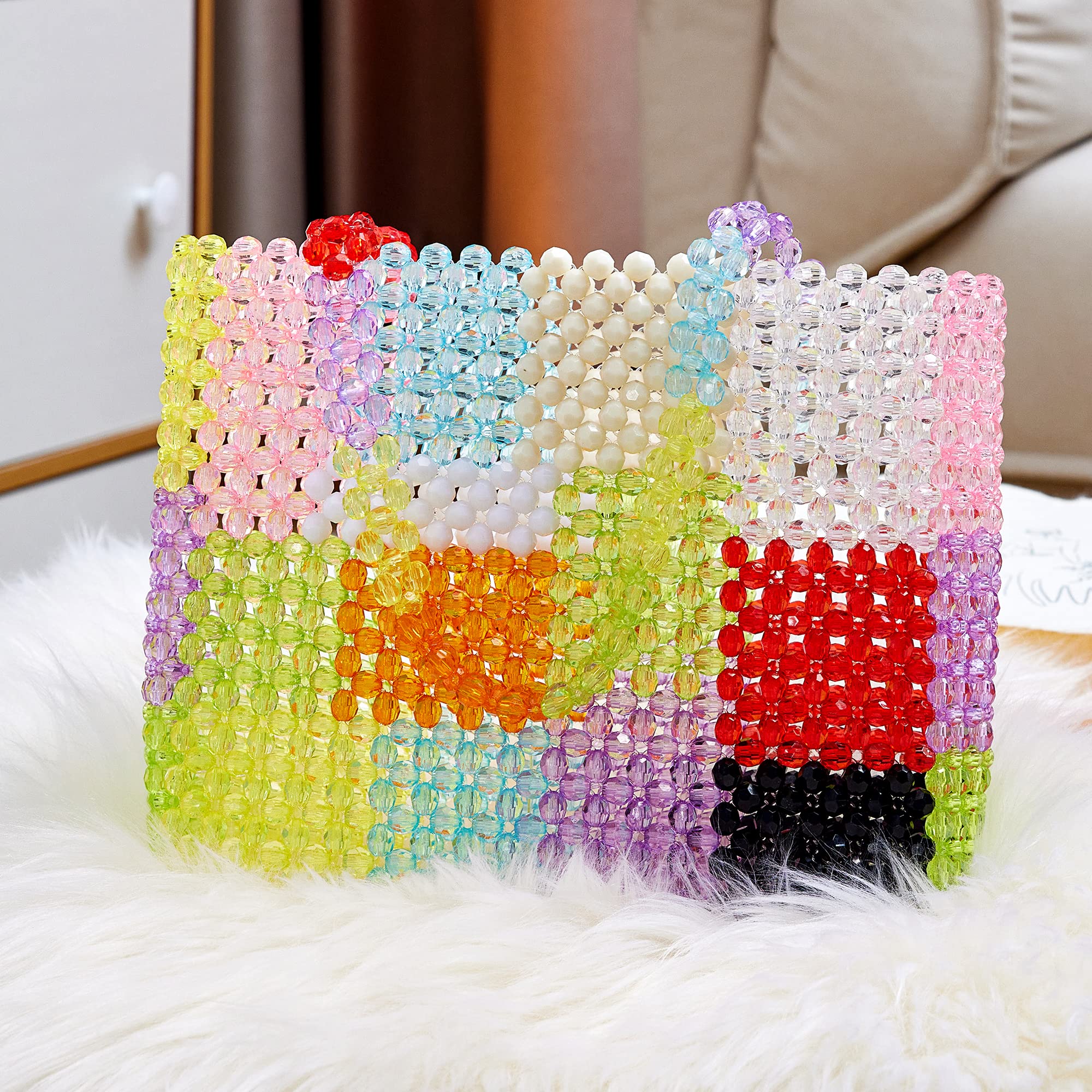 Grandxii Handmade Acrylic Beaded Tote Bag