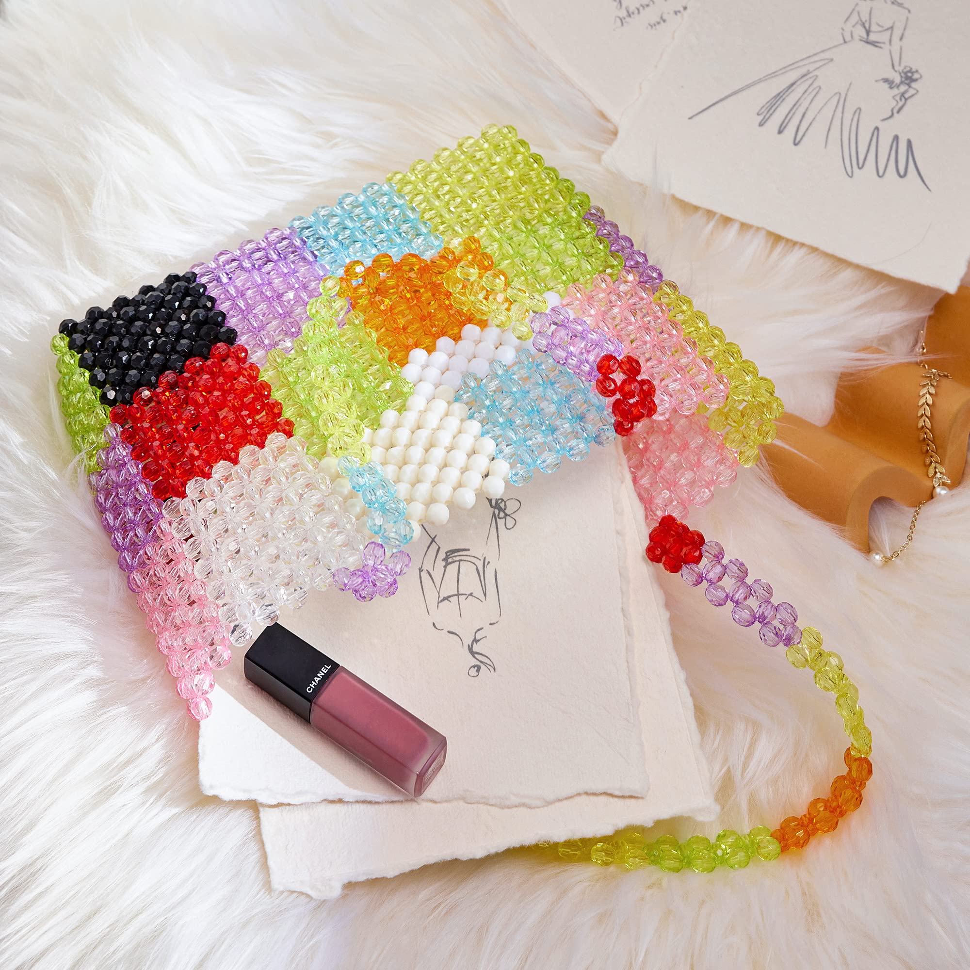 Grandxii Handmade Acrylic Beaded Tote Bag