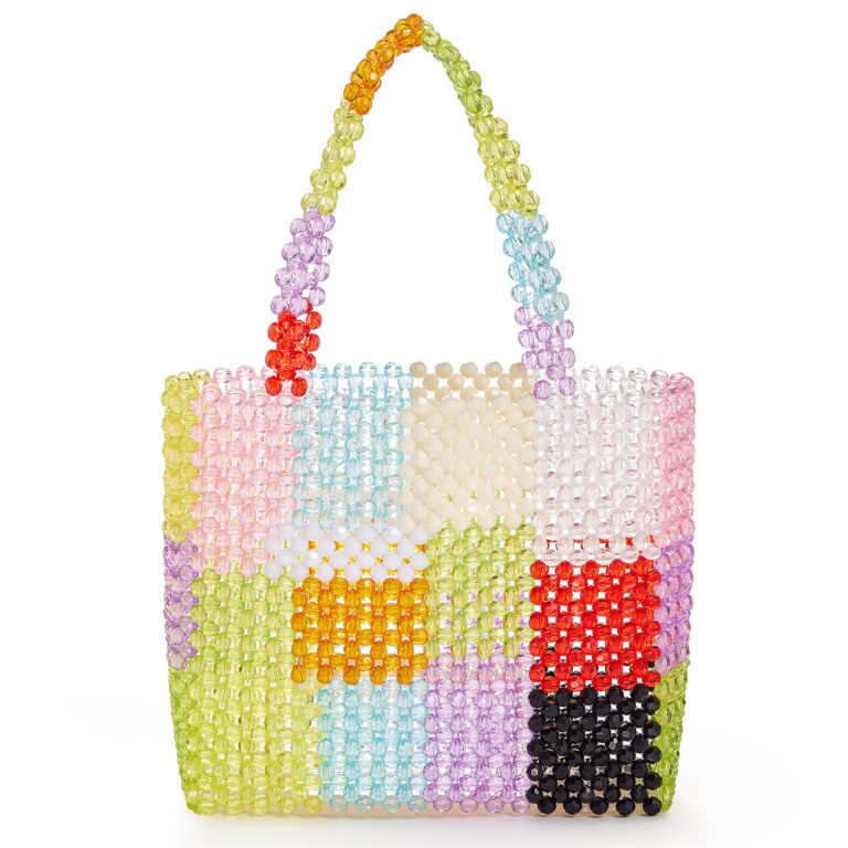 Grandxii Handmade Acrylic Beaded Tote Bag