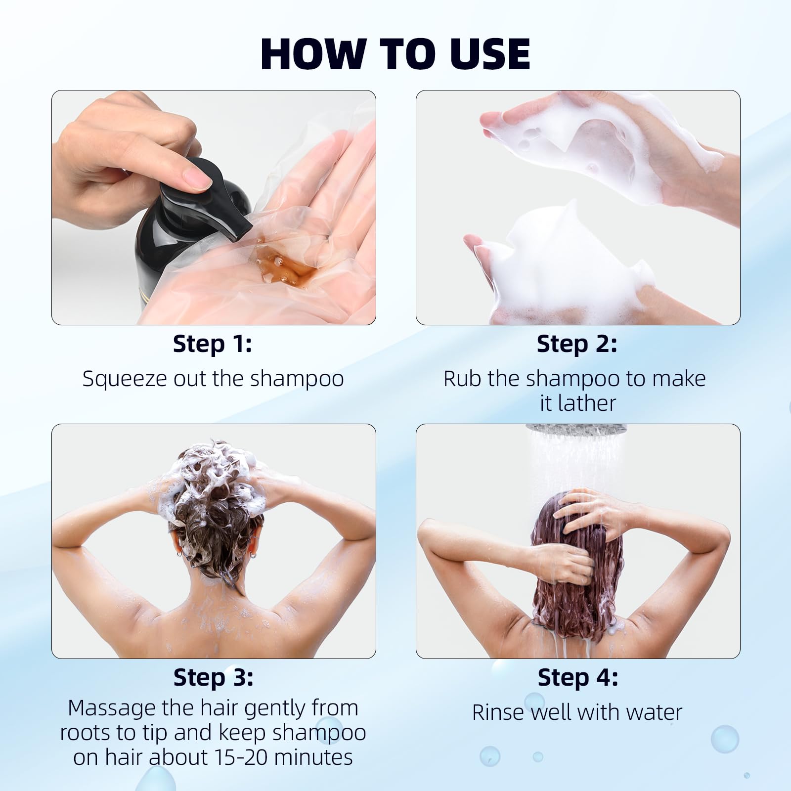 Ivnil Dark Brown 3-in-1 Hair Dye Shampoo