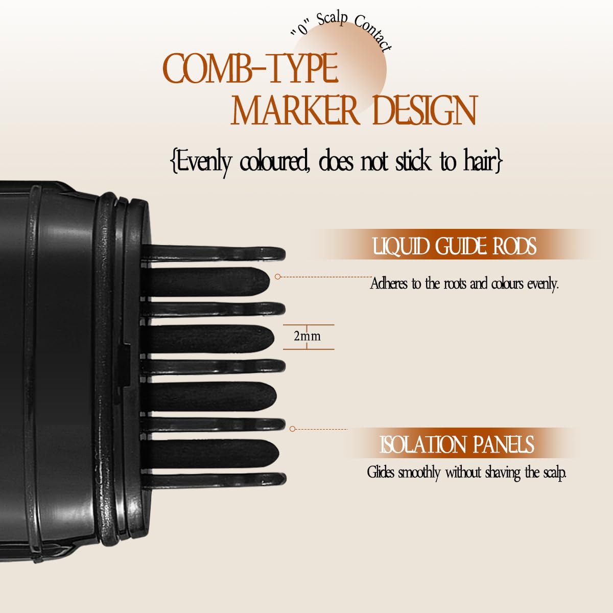 Waterproof and Sweatproof Hair Dye Comb