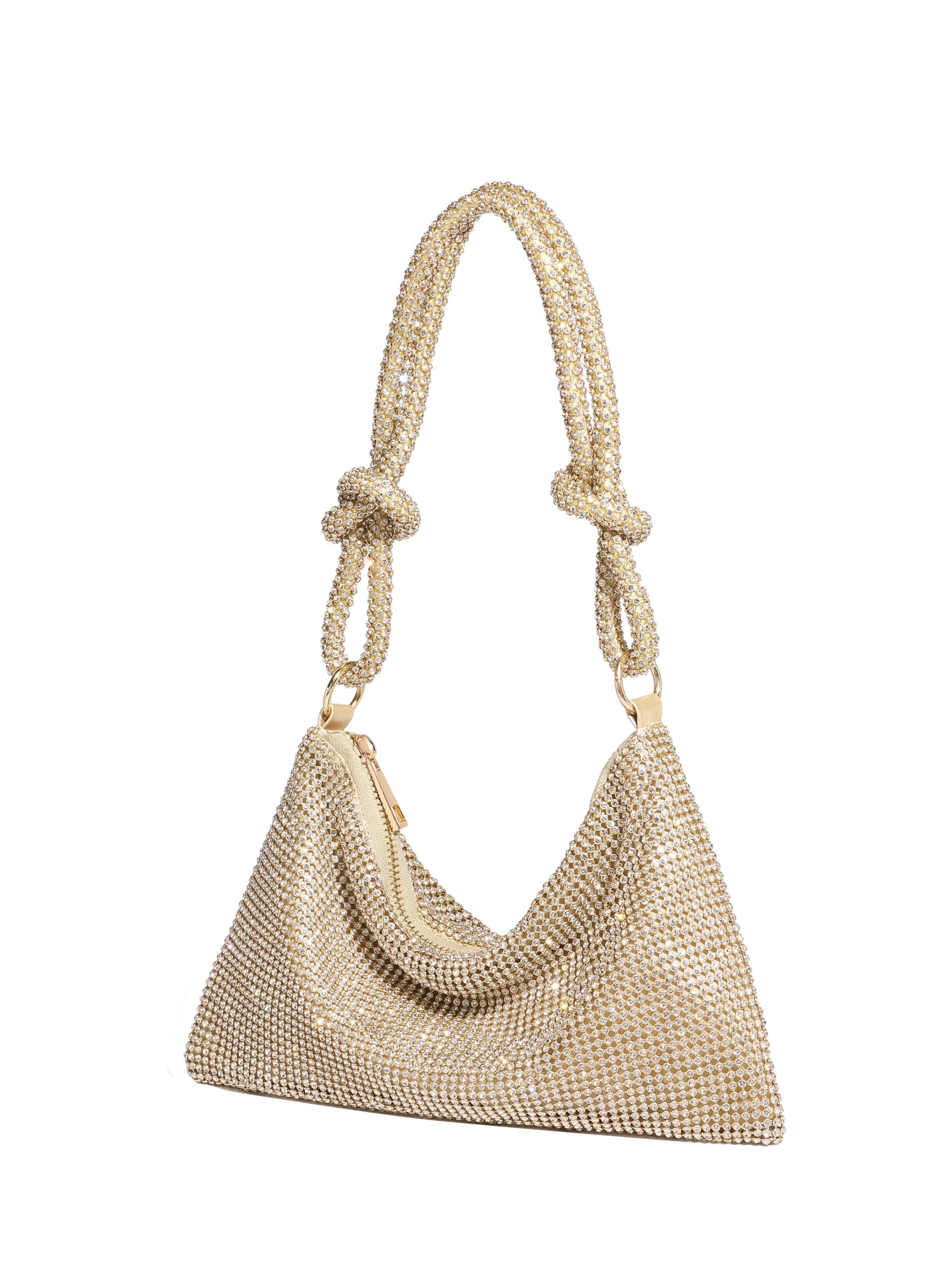 YUWITA Glitter Sparkly Rhinestone Mini Evening Handbag